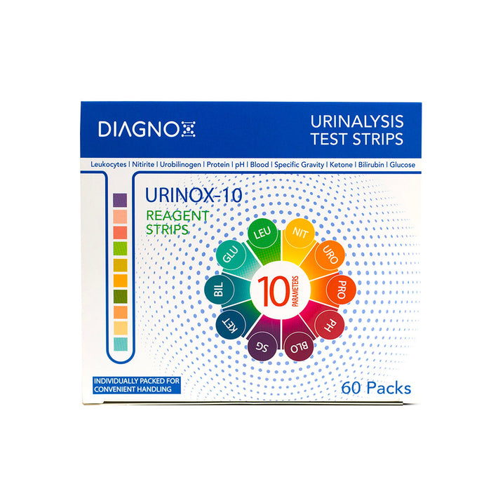 Diagnox Urinox-10 Urinalysis Test Strips