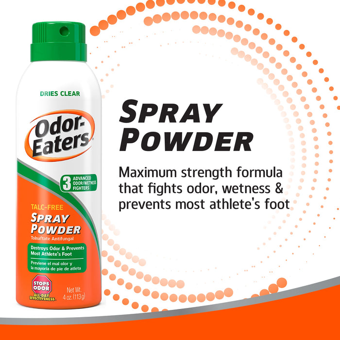 Odor Eaters Talc-Free Foot & Sneaker Spray Powder - 4 Oz