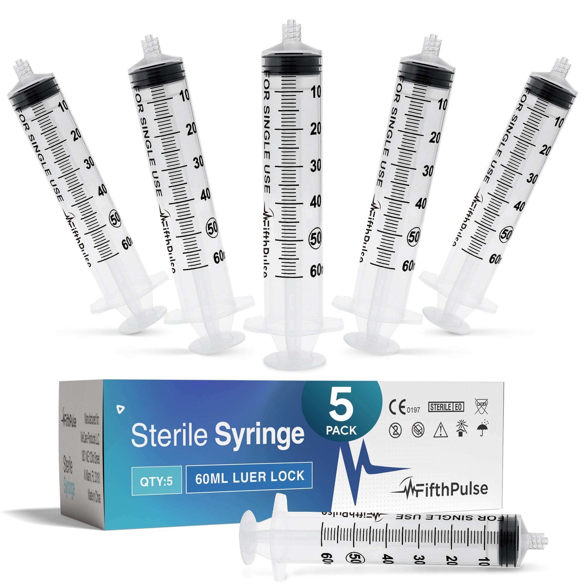 FifthPulse Disposable Luer Lock Syringes Without Needle
