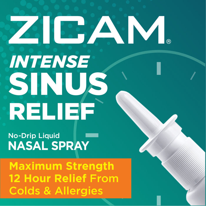 Zicam Intense Sinus Relief No-Drip Nasal Spray - Cooling Menthol & Eucalyptus