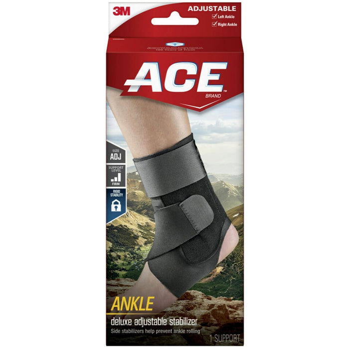 Ace Deluxe Adjustable Ankle Brace Stabilizer