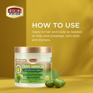 African Pride Olive Miracle Anti-Breakage Formula Hair Treatment