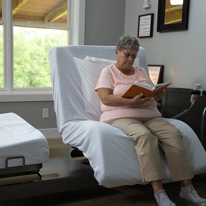 Med-Mizer ActiveCare Deluxe Rotating Sit to Stand Hospital Bed shophomemed