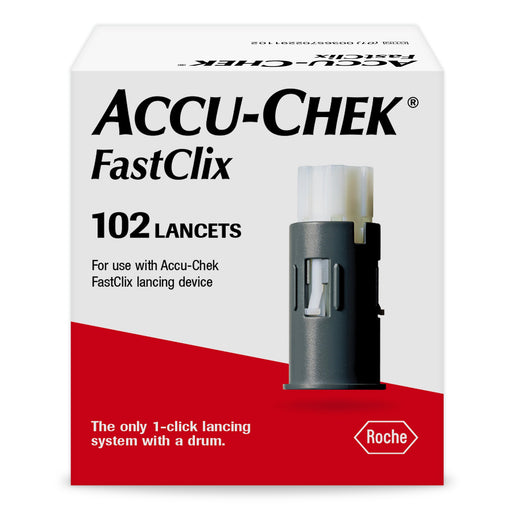 Accu-Chek FastClix Diabetic Blood Glucose Testing Lancets - 102 Ct