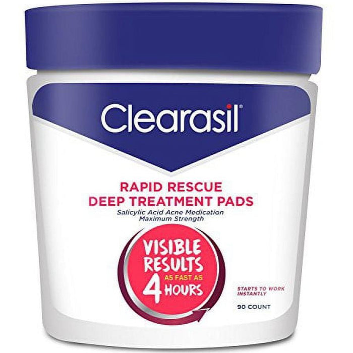 Clearasil Salicylic Acid Rapid Rescue Deep Treatment Acne Pads