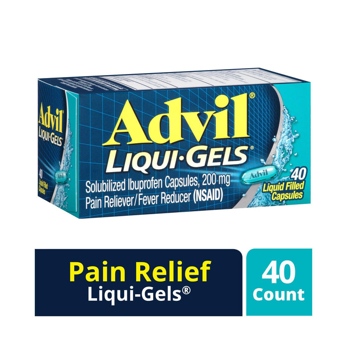 Advil Pain Reliever and Fever Reducer Liqui-Gels Ibuprofen - 40 Count