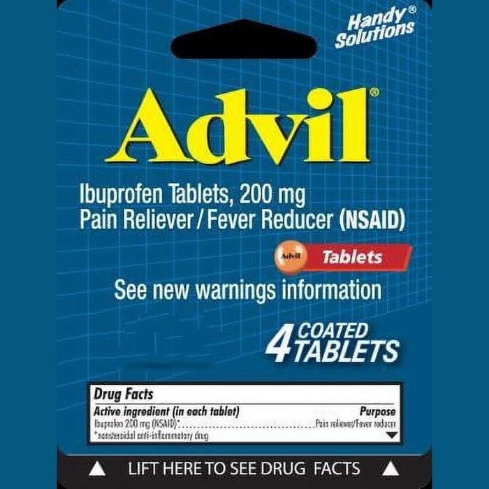 Advil Pain Reliever/Fever Reducer Ibuprofen Tablets - 4 Ct X 6 Packs
