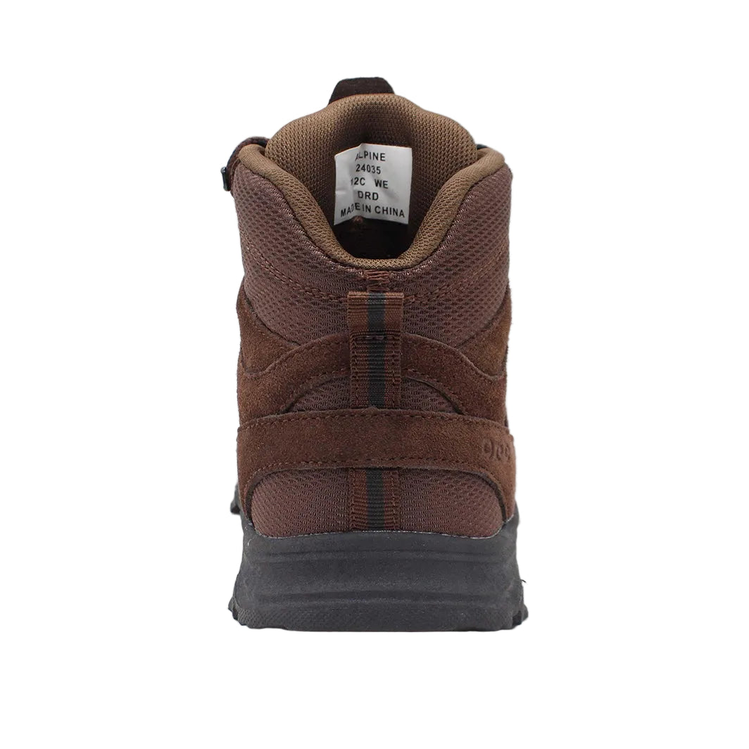 Ortesis de tobillo y pie DrD Kids Footwear Alpine Brown High Cut Hiker y apta para ortopedia