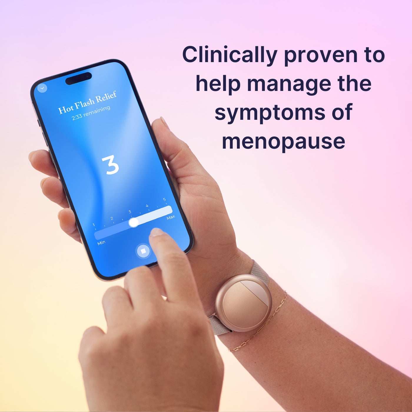 Embr Wave 2 Cooling and Warming Wristband Personalized Relief for Hot Flashes