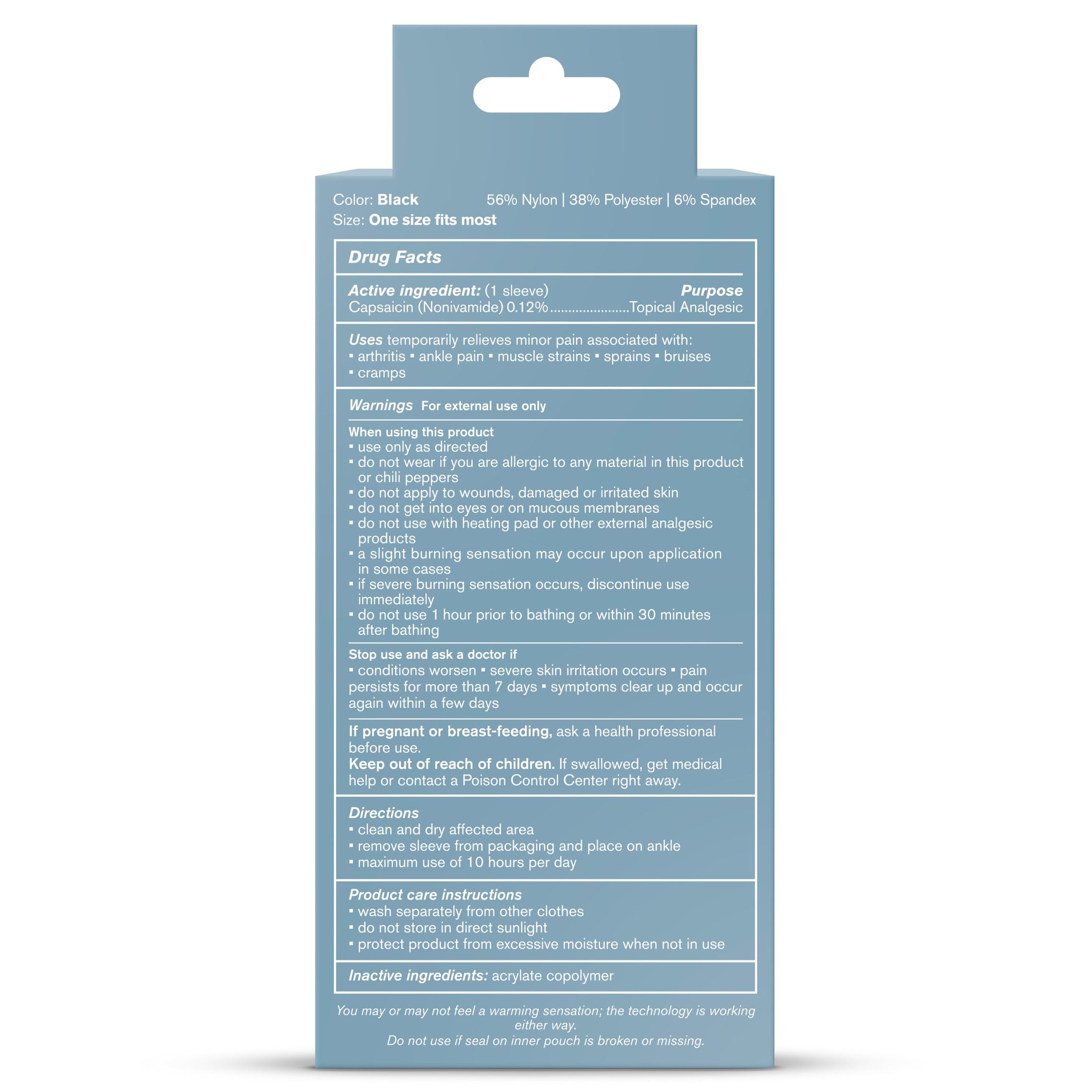 Manga de compresión para tobillo Nufabrx 