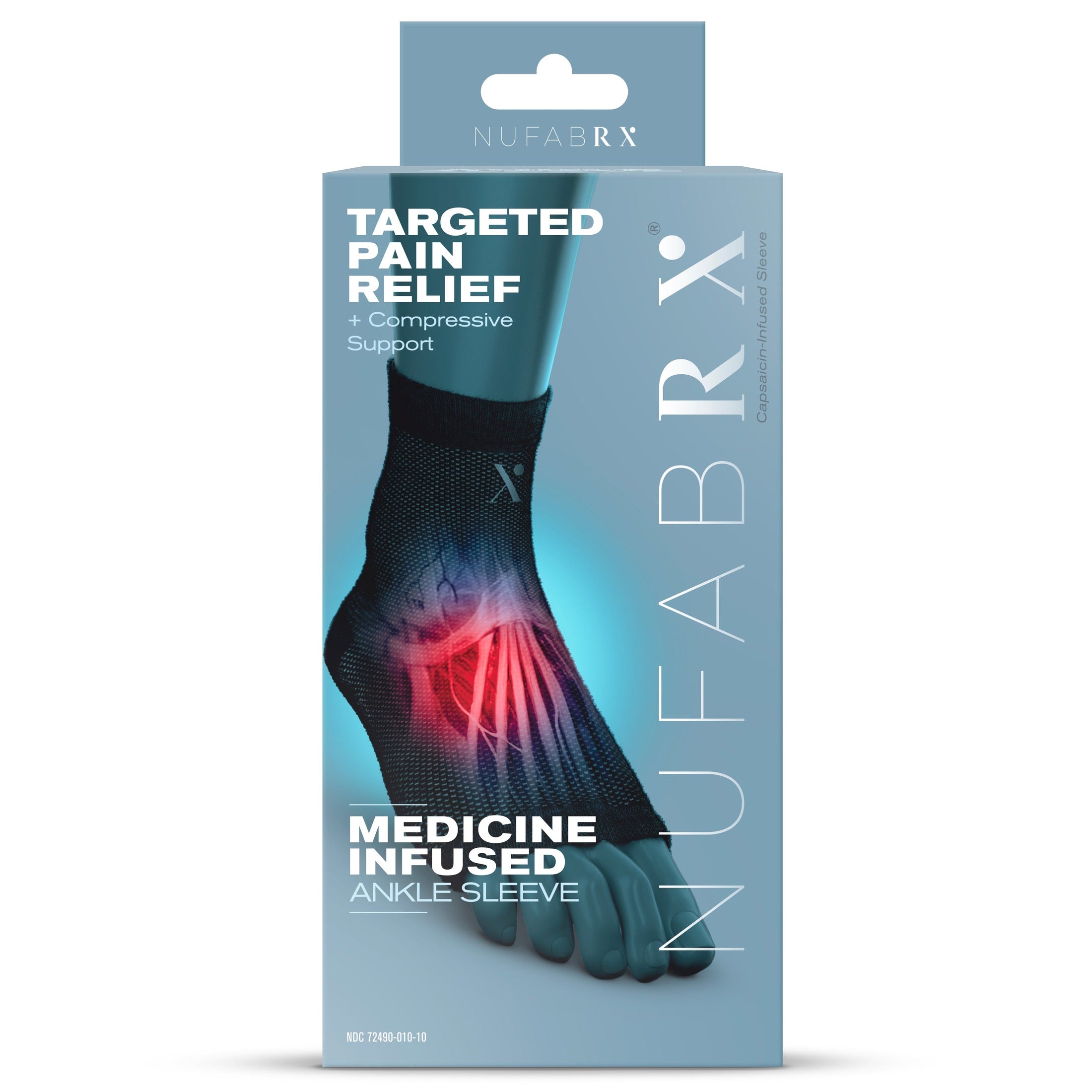 Manga de compresión para tobillo Nufabrx 