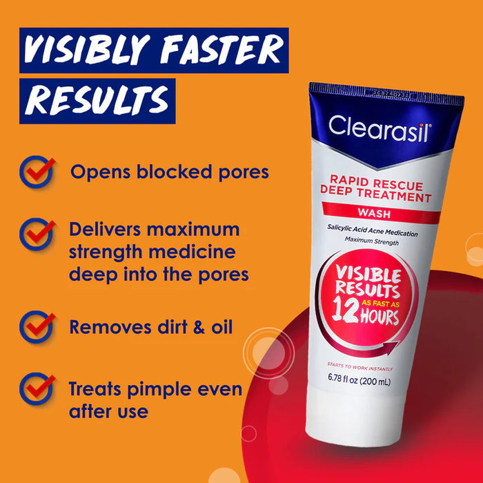 Clearasil Rapid Rescue Deep Treatment Wash