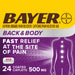 Bayer Extra Strength Back & Body Pain Reliever Aspirin with Caffeine Caplets