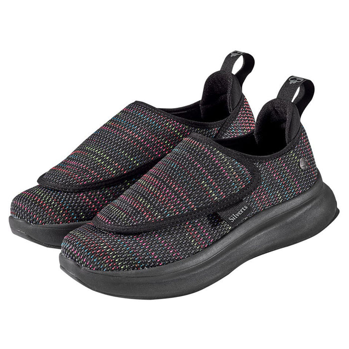 Zapatos para diabéticos Silverts, ajustables, extra anchos y cómodos para mujer con cierres fáciles