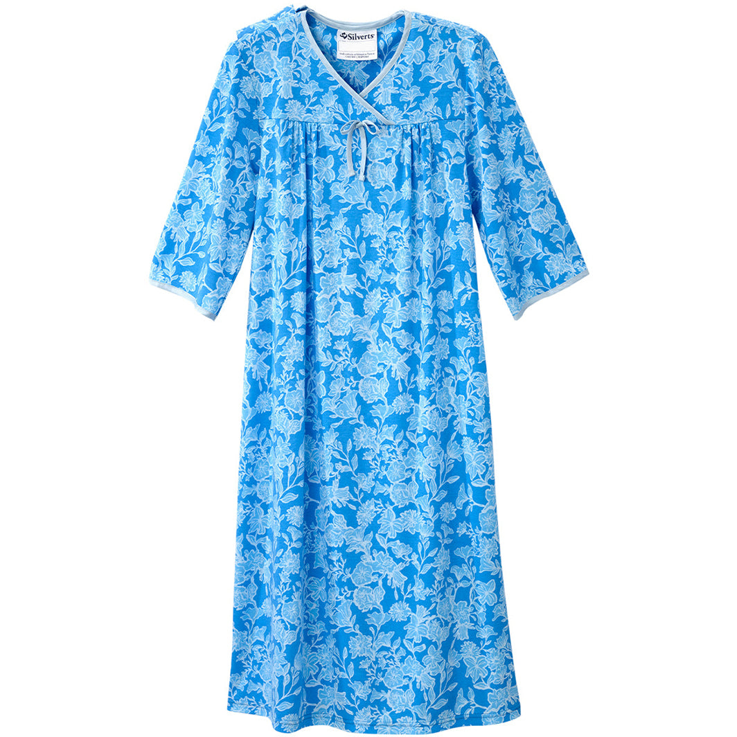 Silverts Women's No Peek Hospital and Home Care Nightgown