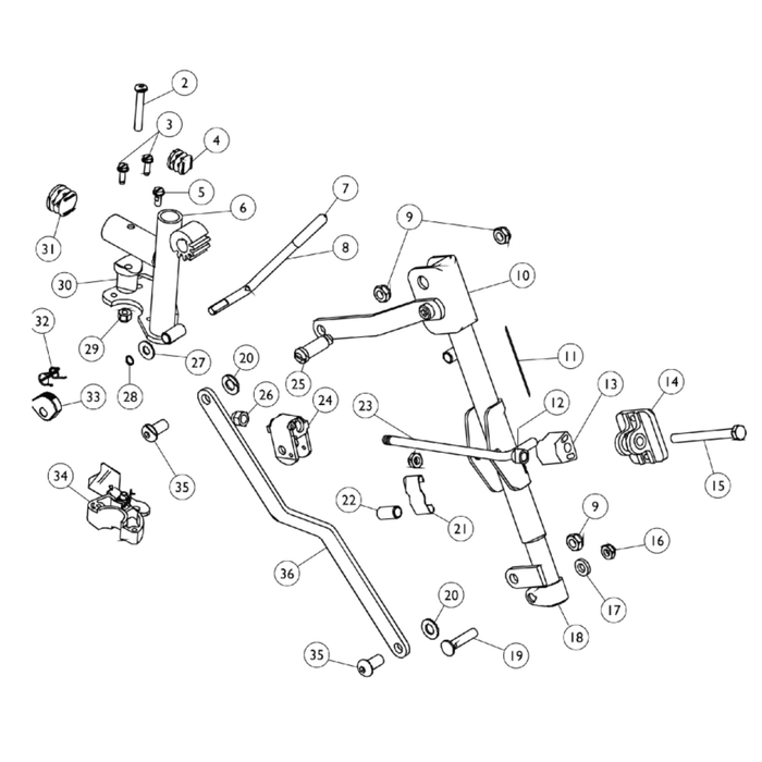 Invacare Center Pivot Artic Leg