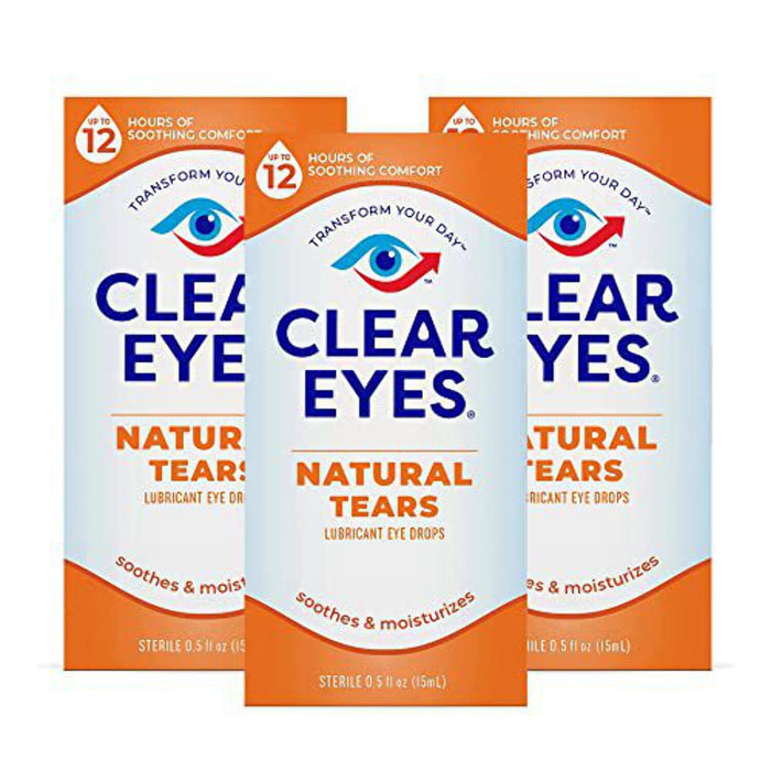 Clear Eyes Natural Tears Drops Mild