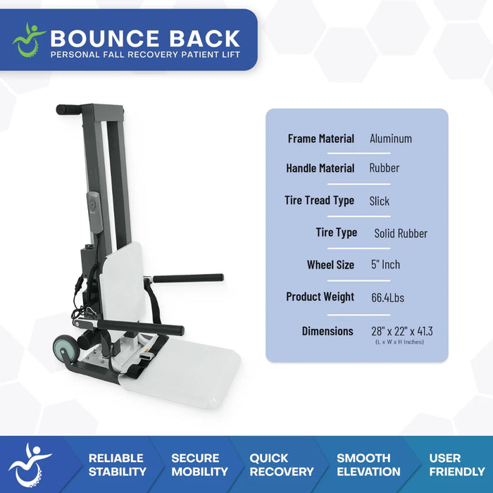 Bounce Back Personal Patient Lift for Fall Recovery