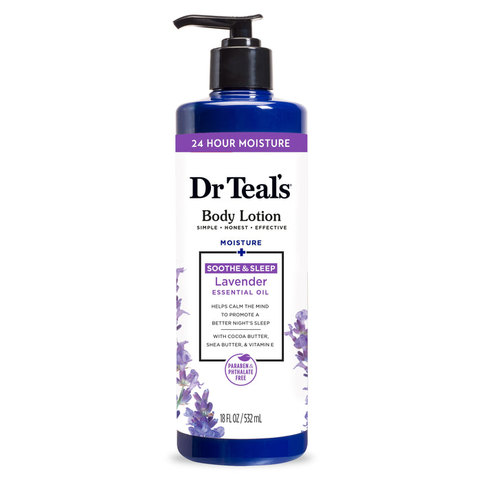 Dr. Teal's Moisture + Soothe & Sleep w/ Lavender Body Lotion - 18 Oz