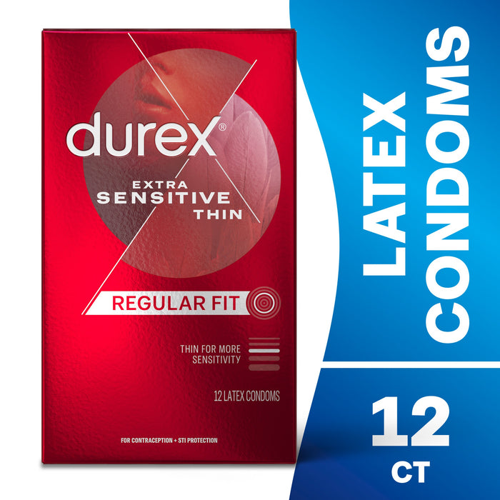 Durex Extra Sensitive Ultra Fine Natural Latex Regular Fit Condoms