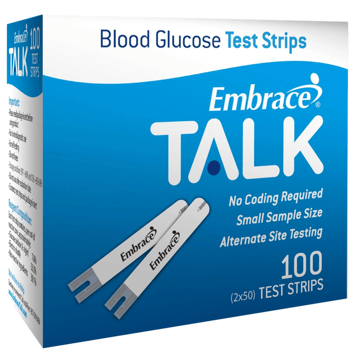 Embrace TALK Blood Glucose Test Strips