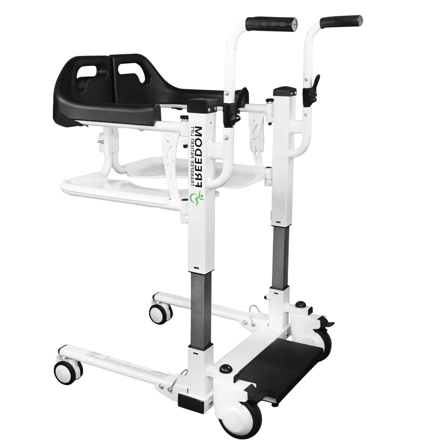 Freedom Transfer Patient Lift with Adjustable Seat Height & Commode Pail