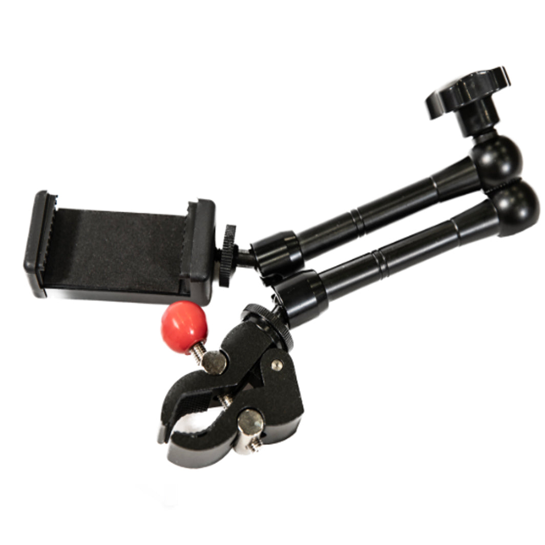 Feather Black Cell Phone Holder