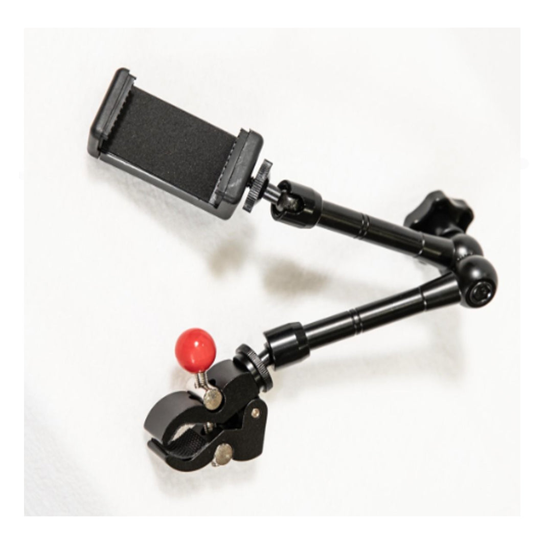 Feather Black Cell Phone Holder