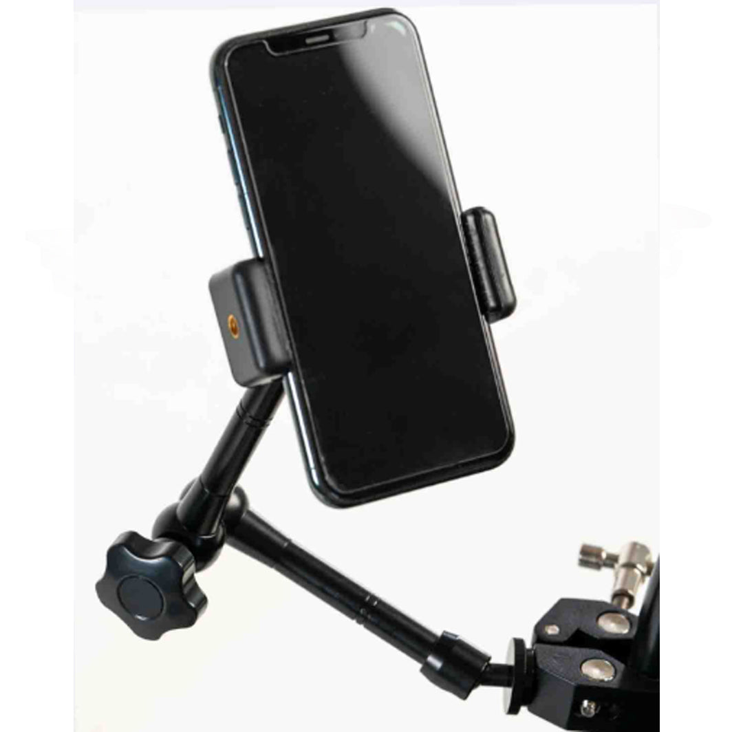 Feather Black Cell Phone Holder