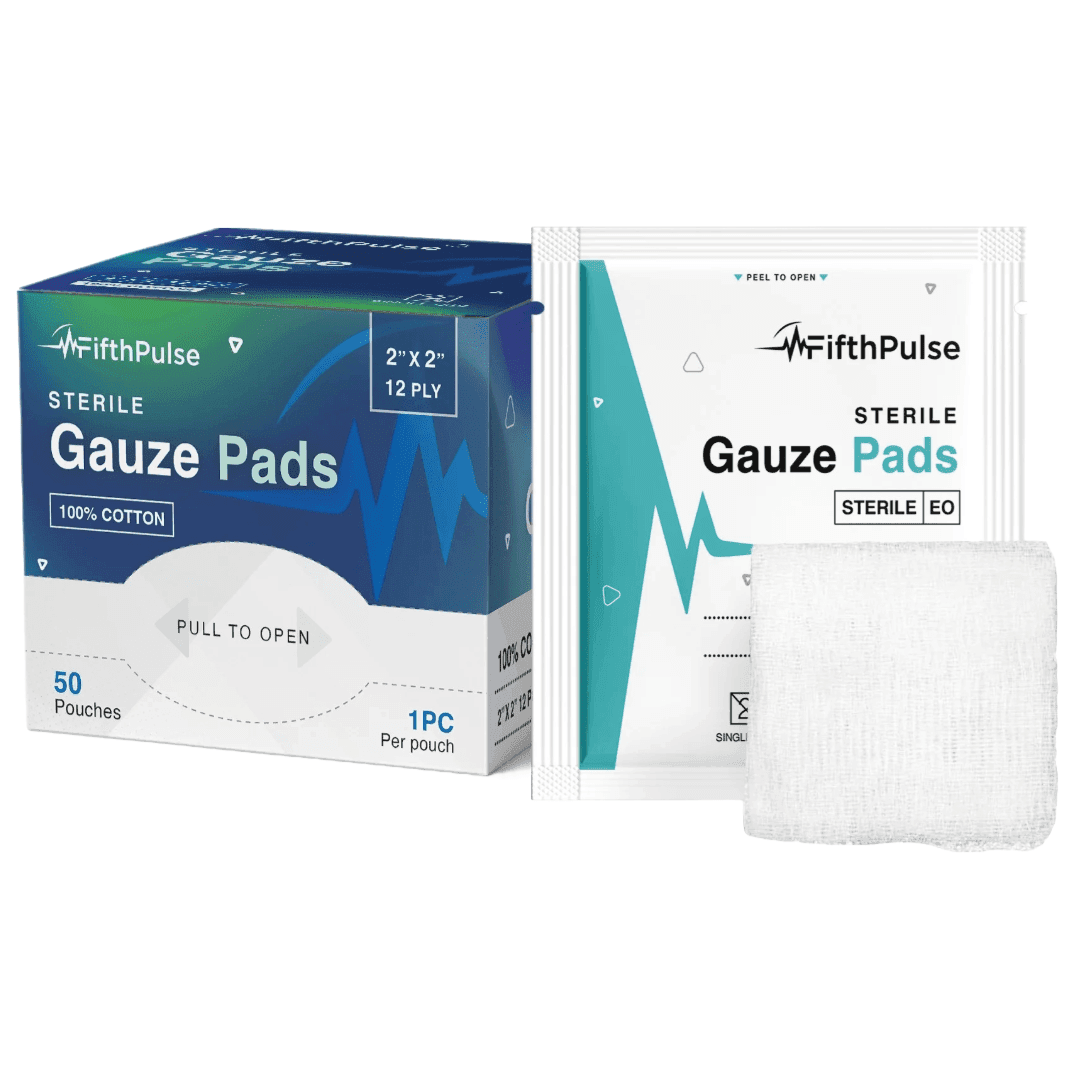 FifthPulse Sterile Gauze Pads Individually Packed