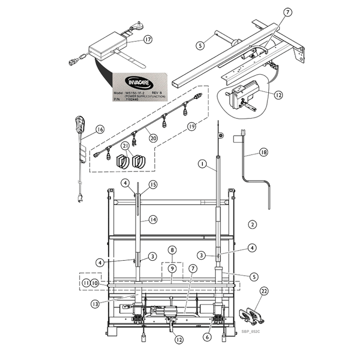 Invacare G-Series Bed Replacement Parts and Accessories