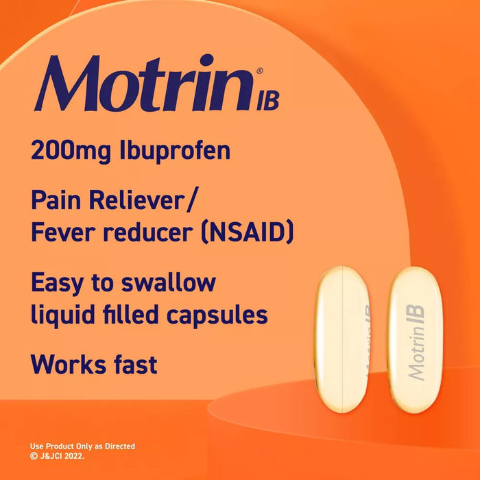 Motrin IB Pain Reliever & Fever Reducer Liquid Gels