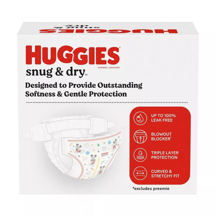 Huggies Disney Mickey Mouse Snug & Dry Baby Diapers