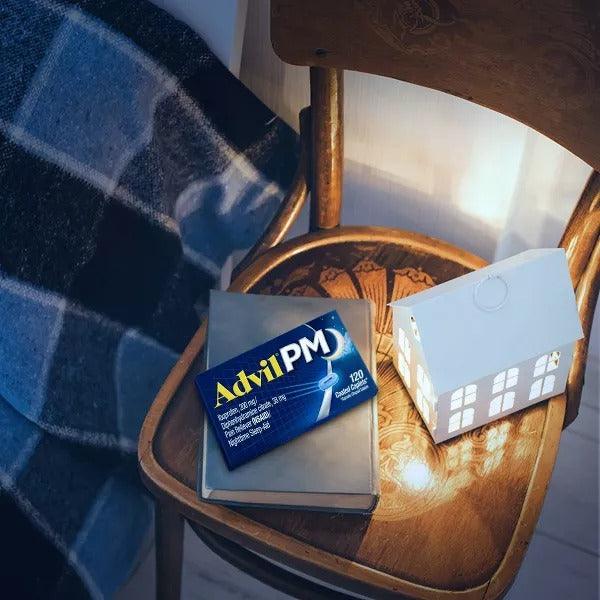 Advil PM Pain Reliever Nighttime Sleep Aid Caplets - 4 Ct X 6 Packs