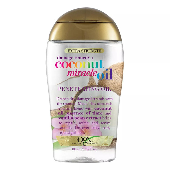 Ogx Extra Strength Damage Remdedy+ Coconut Miracle Oil - 3.3 Oz