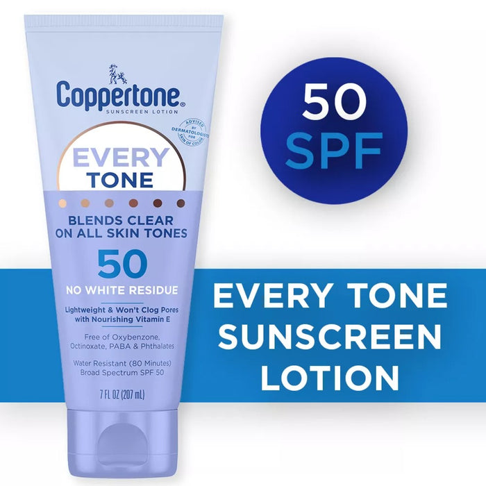 Coppertone Every Tone Sunscreen Spray/Lotion SPF 50