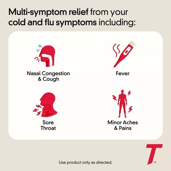 Tylenol Cold + Flu Severe Acetaminophen Caplets - 6 Packs x 6 Count - Shop Home Med