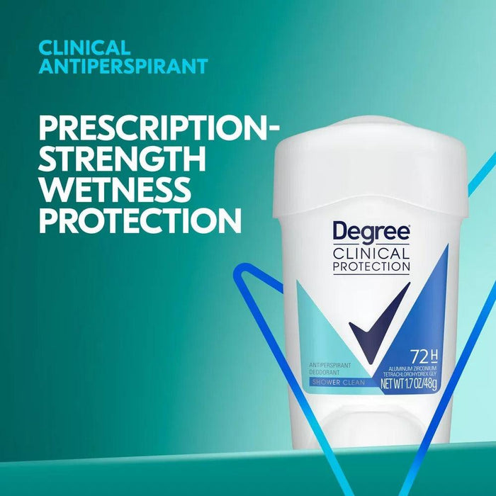 Degree Shower Clean Clinical Antiperspirant Deodorant - Women