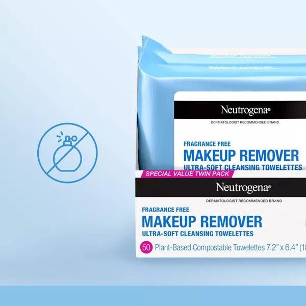 Neutrogena Makeup Remover Towelettes Fragrance Free - 2X25 ct - Shop Home Med