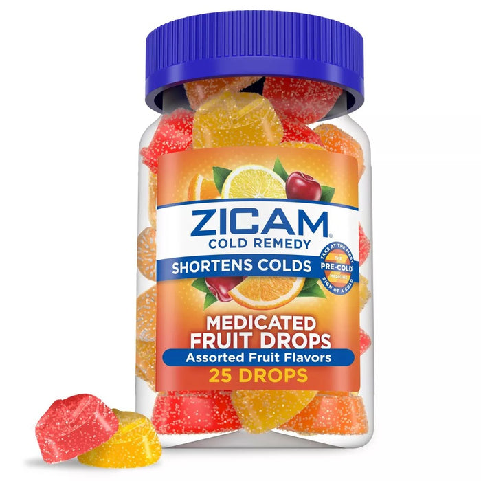 Zicam Homeopathic Cold Remedy Medicated Fruit Drops