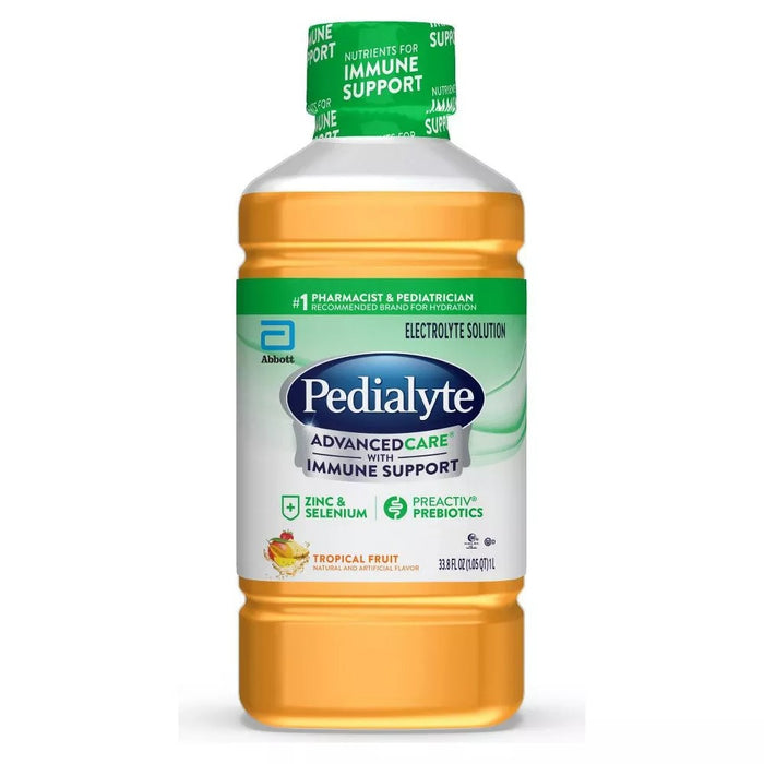 Pedialyte Advanced Care Electrolyte Solution Hydration Drink - 33.8 oz