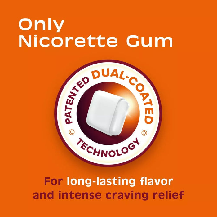 Nicorette 4mg Stop Smoking Aid Gum Fruit Chill - 20Ct