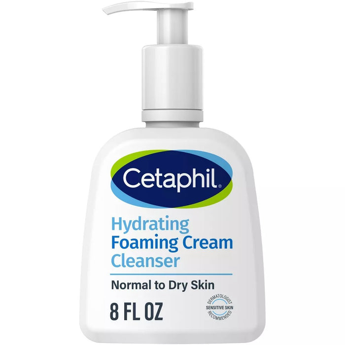 Cetaphil Hydrating Foaming Cream Face Cleanser - 8 oz