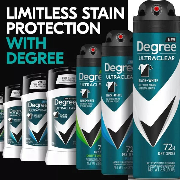 Degree UltraClear Antiperspirant Deodorant Black + White - Men