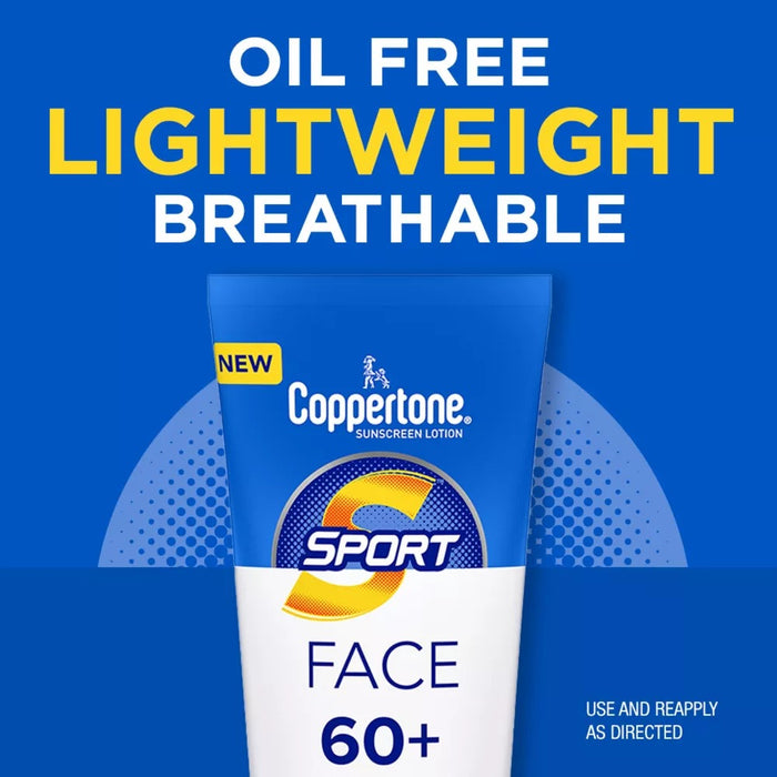 Coppertone Sport Face Sunscreen Lotion SPF 60+