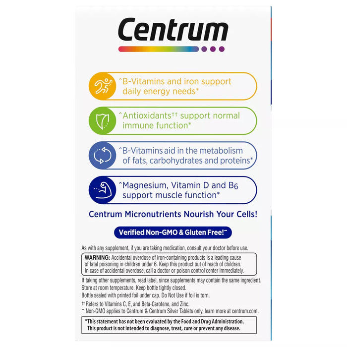 Centrum Men Multivitamin / Multimineral Dietary Supplement Tablets