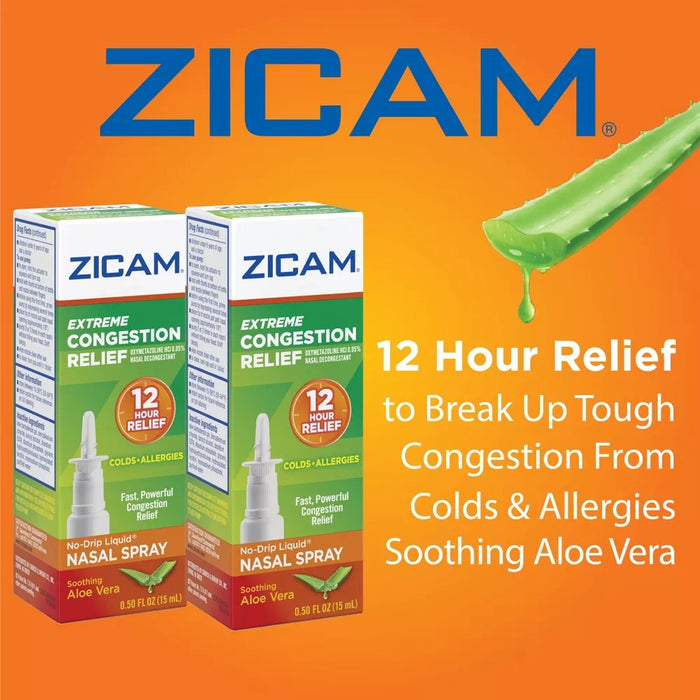 Zicam Extreme Congestion Relief No-Drip Nasal Spray - Soothing Aloe Vera