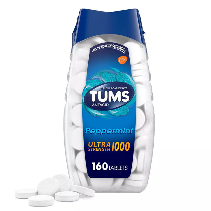 Tums Ultra Strength Mint Antacid Chewable Tablets - 160ct