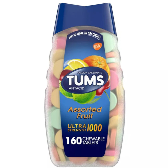 Tums Ultra Strength Assorted Fruit Antacid Chewable Tablets