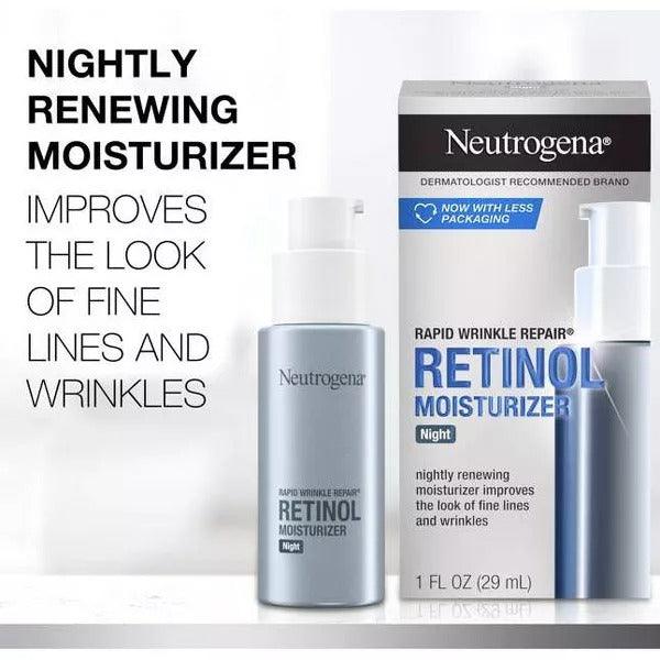 Neutrogena Rapid Wrinkle Repair Night Face Moisturizer - 1 fl oz - Shop Home Med